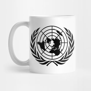 Emblem of the United Nations (Black on white) Mug